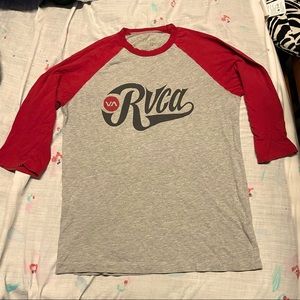 RVCA 3/4 sleeve shirt mens small